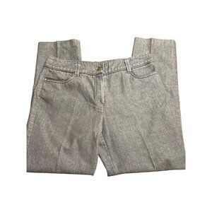 New Directions Brown Lightweight Denim Pants Jeans Ankle Size 6